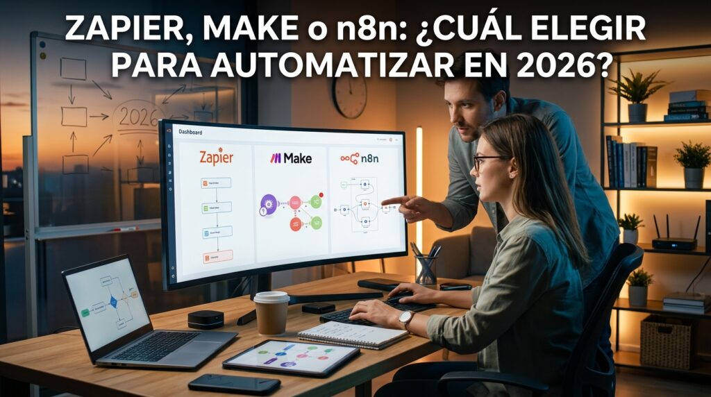 Zapier, Make o n8n: Cuál Elegir para Automatizar en 2026