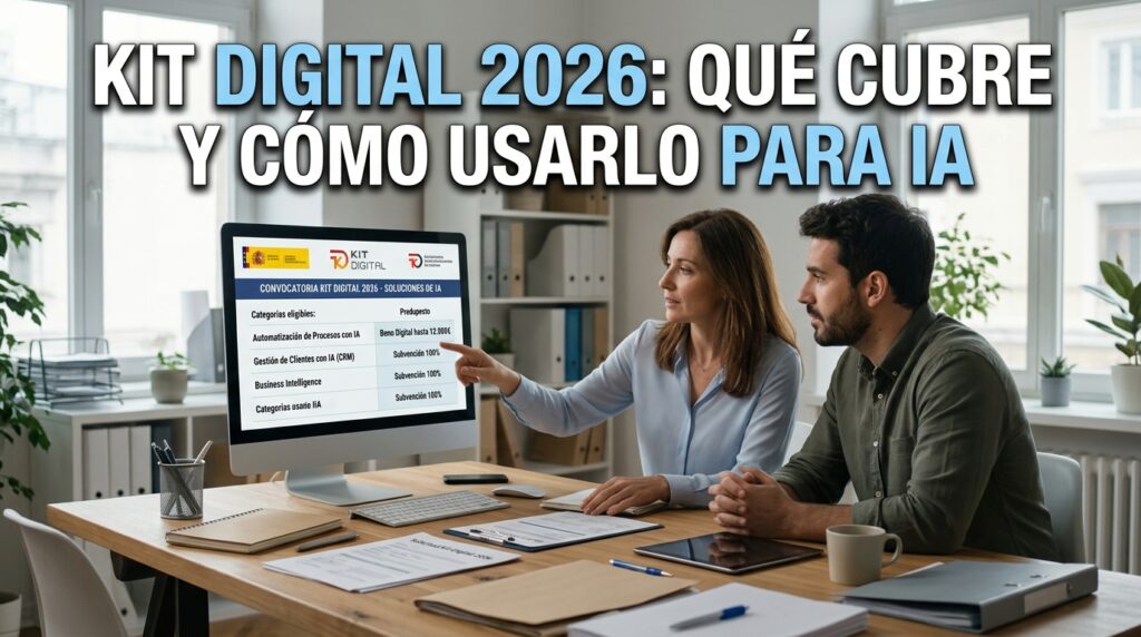 Kit Digital 2026: Qué Cubre y Cómo Usarlo para IA