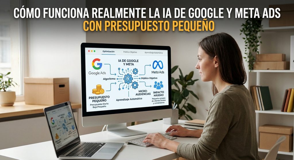 Cómo funciona realmente la IA de Google y Meta Ads con presupuesto pequeño