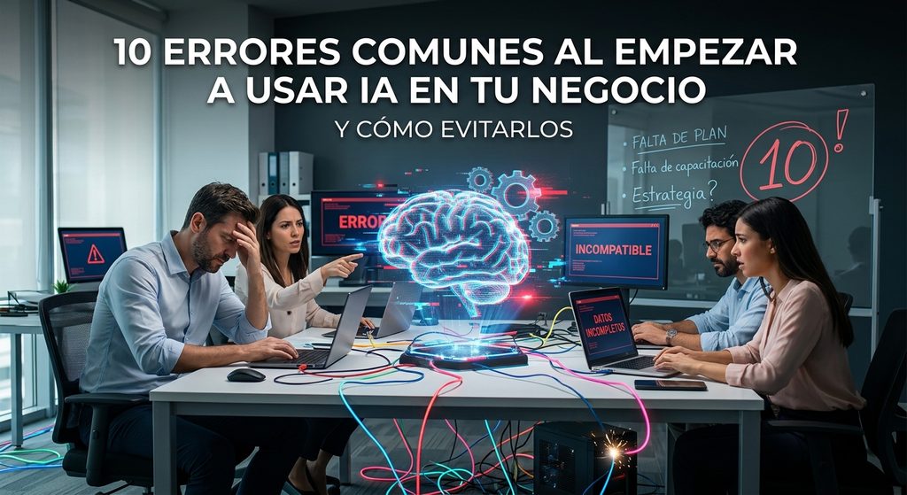 10 Errores Comunes al Empezar a Usar IA en tu Negocio y Cómo Evitarlos