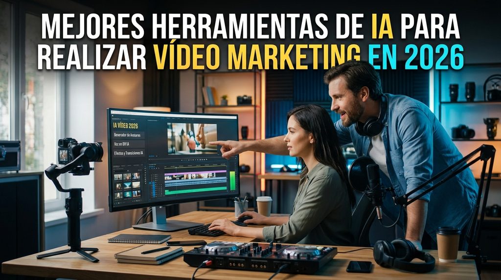 Mejores Herramientas de IA para realizar Vídeo Marketing en 2026