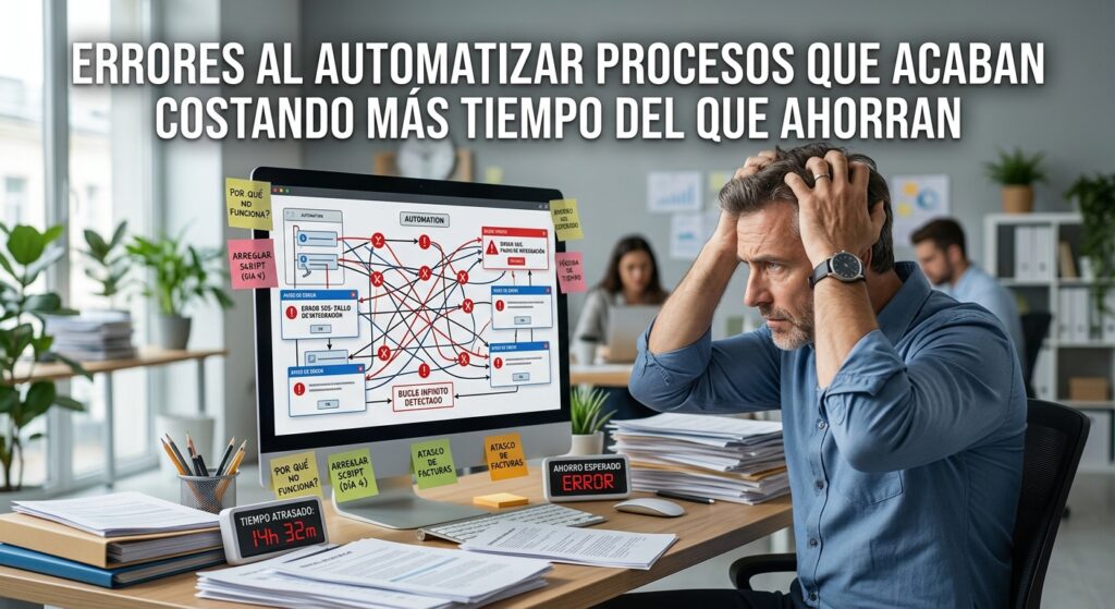 Errores al Automatizar Procesos que Acaban Costando Más Tiempo del que Ahorran