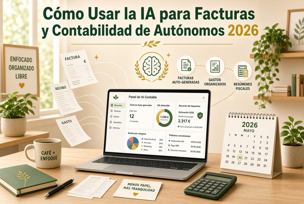 Como Usar la IA para Facturas y Contabilidad de Autónomos 2026
